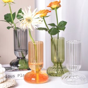 glass vases vintage and retro style