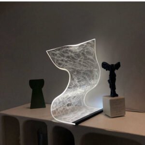 sheet glass light diffusing glow modern lamp design